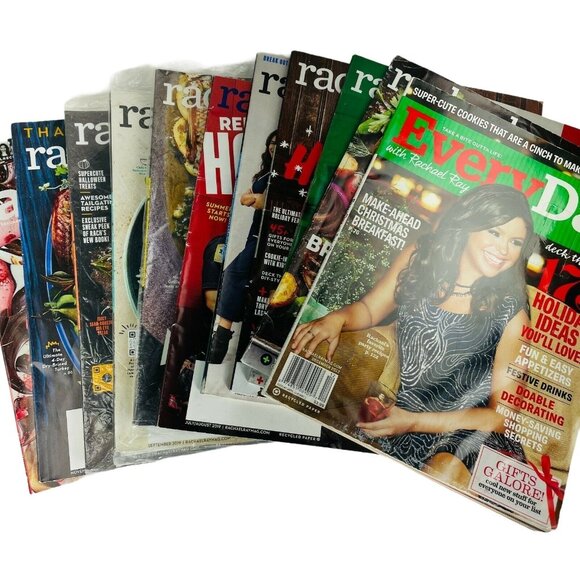 Rachael Ray EveryDay Food Magazine All Recipes Cooking Guides Lot 10 u - Picture 1 of 3